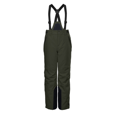 Killtec Winter-Skihose KSW 79 (wasserdicht, atmungsaktiv, PFC-frei, Schneefang, Kantenschutz) dunkelolivgrün Kinder